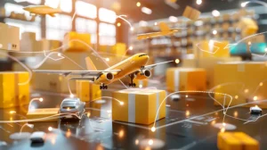 yellow air freight e-commerce packages